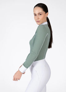 Camisas de equitación para mujer, de tela suave y elástica, cómodas, elegantes y de ajuste cómodo para entrenamiento y eventos. - Product Image 5