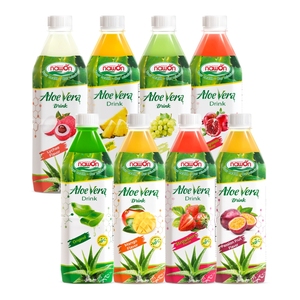Nawon marca saludable jugo de fruta y verdura Vietnam bebida de jugo de uva fresca con cubos de gelatina de aloe vera 500ML botella de PET - Product Image 2