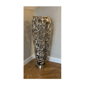 Jardinières en métal de haute qualité pour la décoration du jardin et de la maison, style moderne, pots de fleurs d'extérieur avec revêtement en poudre blanche - Product Image 4