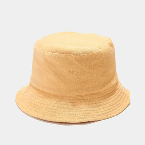 Wholesale Custom Logo 100% Cotton Men Women Soft Blank Terry Towel <b>Bucket</b> <b>Hats</b> - Product Image 2