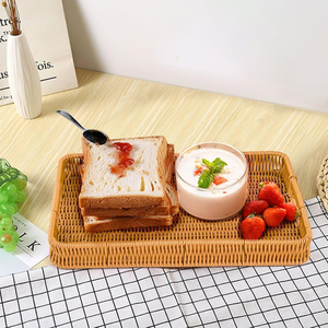 Well crafted <b>Large</b> Handmade Rattan <b>Basket</b> For Organizing Kitchen Accessories And Household Items Flexible Natural Rattan <b>Baskets</b> - Product Image 3