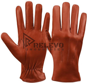 Gants unisexes en cuir PU - Thermiques, compatibles écrans tactiles, séchage rapide, respirants, matériaux personnalisables (cuir/textile/maille) pour moto - Product Image 1