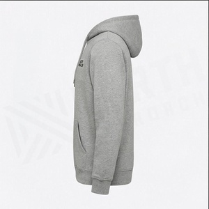North approach เสื้อสเวตเชิ้ตมีฮู้ดสำหรับผู้ชาย, เสื้อสเวตเชิ้ตมีฮู้ดสีเทาแบบปกติมีกระเป๋าด้านหน้าใส่ลำลองผ้าคอตตอนผ้าเฟรนช์เทอร์รี่สำหรับฤดูใบไม้ร่วง - Product Image 3