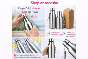 Bouteille d'eau personnalisée tendance en acier inoxydable avec impression pour usage promotionnel au bureau - Cadeau de Thanksgiving et de la Fête des Mères - Product Image 3