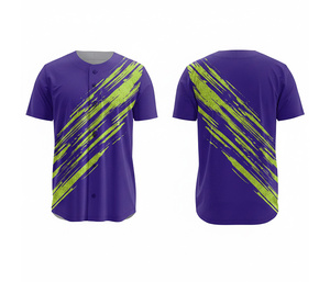 เสื้อเบสบอลแบบซับลิเมชั่นคุณภาพสูง |   ชุดเบสบอลทีมพร้อมโลโก้และหมายเลขแบบกำหนดเอง |   ฐานผ้าโพลีเอสเตอร์ที่ระบายอากาศได้ดี - Product Image 5