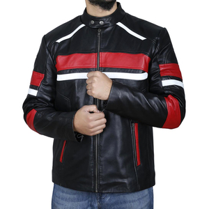 2026 High Quality <b>Men's</b> Genuine Cowhide <b>Leather</b> Winter Stand Collar Eco-Friendly Breathable Waterproof <b>Men's</b> <b>Leather</b> <b>Jacket</b> - Product Image 5