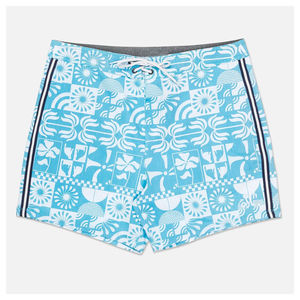 Shorts de plage décontractés pour hommes à taille haute avec cordon de serrage et technologie de séchage rapide et d'ajustement élastique - Product Image 5