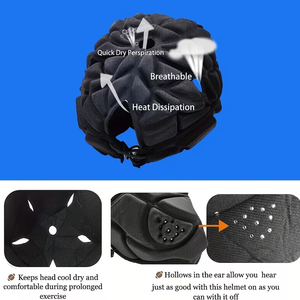 Casco de Rugby, Gorra Protectora Acolchada, Casco Deportivo para Jóvenes y Adultos - Product Image 5