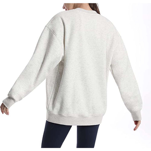 Women Sweatshirt casual oversized pullover soft fleece fabric crew neck <b>long</b> <b>sleeve</b> comfortable <b>top</b> for winter travel gym - Product Image 5