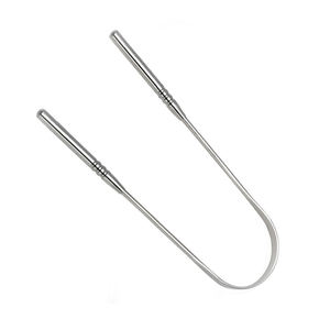 Raspador de Lengua de Acero Inoxidable en Forma de U, Hecho a Medida, con Mango Antideslizante de Dientes Redondos y Diseño de Arco Circular para una Comodidad Óptima al Raspar - Product Image 2