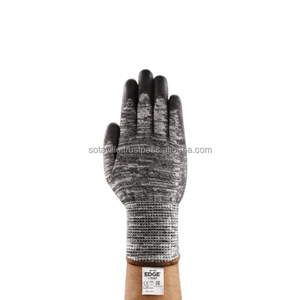 Gants de sécurité anti-coupure SOTAVILLE modèle 48-705, best-seller, doublure sans couture, poignet tricoté offrant une flexibilité et un ajustement parfaits, gants noirs - Product Image 3