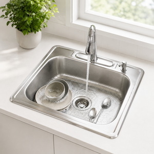 Vietnam Manufacturer Wholesale Premium Single Bowl Stainless Steel Kitchen Sink SS304 Topmount Dropin Design 5 Year Warranty - Product Image 5