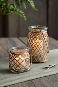 Support de bougie chauffe-plat en rotin tressé NEHA ENTERPRISES, résistant à la chaleur, réutilisable, fait main, écologique, décoration d'intérieur, lanterne en verre - Product Image 6