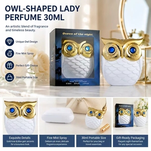 Deold En Stock OEM Logo Personnalisé Sculpture Hibou Vente en Gros 30ml Parfum EDP Boisé Floral Oriental pour Femme - Product Image 3