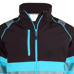 Comfortable High Visibility Professional <b>Reflective</b> with Front Zipper Maximum Protection Lightweight Workwear Safety <b>Jacket</b> - Product Image 2