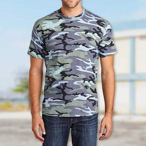 T-shirt pour homme de haute qualité, imprimé sur mesure avec un motif camouflage, logo personnalisé, motif intégral camouflage, 100% coton respirant, tendance - Product Image 3