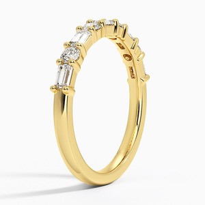 Anillo de Diamante Cultivado en Laboratorio con Corte Esmeralda y Corte Redondo en Oro Sólido de 14K y 18K de Lujo, Certificado por IGI, Joyería Fina de Compromiso, Estilo Clásico - Product Image 5