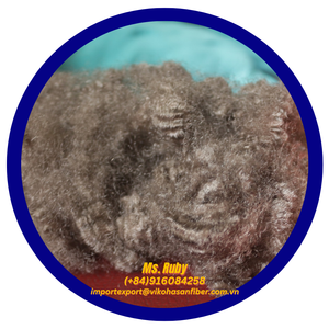 ใยโพลีเอสเตอร์ 100% 7D-15D HS สีน้ำตาลชนิดกลวงเคลือบซิลิโคน PSF เป็นมิตรกับสิ่งแวดล้อม ใยรีไซเคิล GRS สำหรับยัดไส้ของเล่นและวัสดุเสริม - Product Image 2