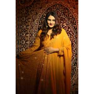 Robe Anarkali Charmante pour les Soirées, Ensemble Pantalon et Dupatta en Tissu Chiffon Élégant - Product Image 1