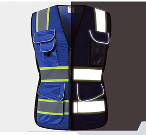 Precio de Mayoreo Directo de Fábrica, Diseño Personalizado, Chaleco de Seguridad Reflectante de Alta Calidad 100% Poliéster para Mujer - Product Image 3