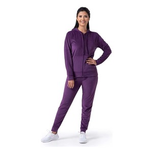 Nuevo Conjunto Deportivo Elegante con Logotipo Personalizado, Top Corto y Pantalones Deportivos de Terciopelo para Mujer, Conjunto de 2 Piezas - Product Image 1