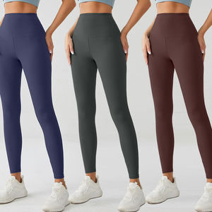 Leggings Deportivos de Algodón 100% Orgánico para Mujer, Pantalones de Yoga Sostenibles de Alta Calidad, Venta al Por Mayor - Product Image 4