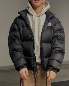 Veste d'hiver unisexe respirante grande taille à capuche matelassée décontractée épaisse et chaude coupe régulière avec fermeture éclair - Product Image 1