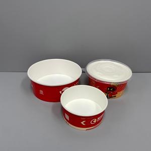 Tùy chỉnh in ấn logo dùng một lần kraft giấy salad Bát súp trái cây giấy Bát thực phẩm đóng gói <span class=keywords><strong>container</strong></span> với nắp - Product Image 6