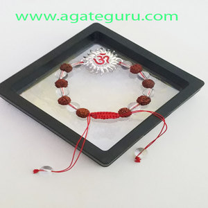 Pulsera de árbol de la vida de cuarzo rosa con ágata de diamante de corte princesa y estilo budista religioso de perla para boda o regalo - Product Image 4
