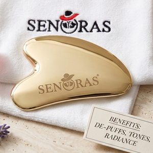 Herramienta de Masaje Ayurvédica Kansa Gua Sha para Reafirmar la Piel |   Raspador Facial y Corporal de Bronce Natural |   Proveedor Mayorista India - Product Image 3