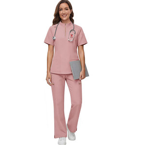 Ensemble de blouses médicales unisexes Solid Trader, tissu respirant, design léger et pratique, uniforme d'hôpital de qualité supérieure - Product Image 1