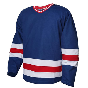 Ventes en gros de maillots de hockey bleu royal pour jeunes et adultes, ensembles d'uniformes d'entraînement, logo personnalisé OEM - Product Image 1