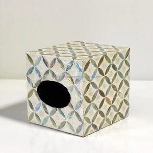 Boîte à mouchoirs rectangulaire en nacre Best-seller Conceptions OEM faites à la main personnalisées Fabriqué en Inde au meilleur prix par FWE - Product Image 2