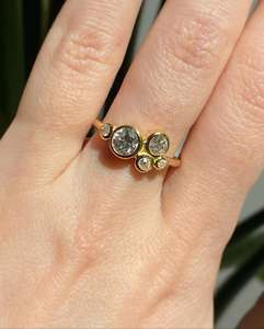 Joyería Fina, Elegante y Única, Plata de Ley 925, Moissanita, Anillo de Compromiso y Boda de Lujo, Diseño de Estrella Oceánica Grande - Product Image 1