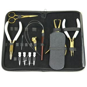 Nuevo Kit de Herramientas para Extensiones de Cabello Cosidas a Mano con Aguja, Kit Profesional de Herramientas para Extensiones y Abalorios de Cabello con Alicates y Estuche de Cuero - Product Image 3