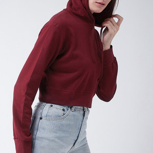 Sudadera con Capucha Corta de Manga Larga a la Moda 2026 para Mujer, Sudaderas con Logotipo Personalizado Impreso en Venta, Servicio OEM de Alta Calidad - Product Image 5