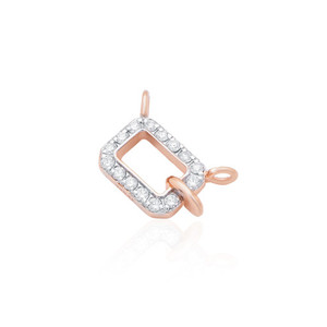 Collier Mangalsutra en or avec diamant naturel, pendentif carré, ensemble de bijoux fins de luxe pour femmes, tendance, à porter tous les jours, SGL - Product Image 4
