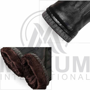 High Quality Leather Winter Gloves Waterproof Snow Heated Gloves Customized Winter Gloves For Men - Product Image 6
