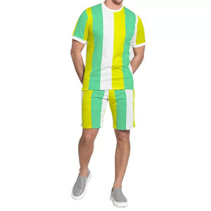 Mens Swimming Sport <b>Twin</b> <b>Set</b> Summer Outfit 2-Piece <b>Set</b> Short Sleeve T Shirts and Shorts Stylish Street Fashion Casual Short <b>Set</b> - Product Image 2