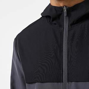 Sudadera con Capucha para Hombre, Cortavientos, de Punto, Color Sólido, Corte Regular, Deportiva, para Invierno, 100% Algodón, con Logotipo Frontal, Gris - Product Image 6