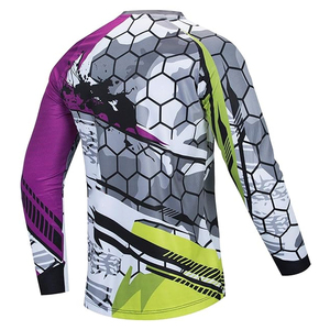 Men Long Sleeve <b>Geometric</b> Pattern Sporty T-<b>Shirt</b> O-Neck Quick Dry Regular Fit 100% Polyester Sublimation Print - Product Image 5