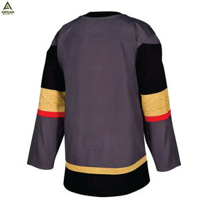 Jersey de Hockey sobre Hielo Unisex AIFRAN, Ecológico, con Bordado 3D, Manga Corta, Cuello en V, Bloques de Color, Uniforme de Equipo Sublimado - Product Image 6