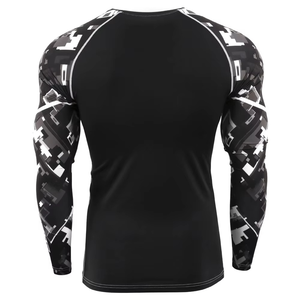 Camiseta de Compresión de Manga Larga con Estampado Personalizado para Hombre, Ropa Deportiva de Secado Rápido para Gimnasio y Entrenamiento, Venta al Por Mayor OEM - Product Image 2