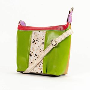 Nouvel arrivage de sac à main vintage en cuir véritable à imprimé animal multicolore pour femmes bandoulière étanche unique à la mode - Product Image 1