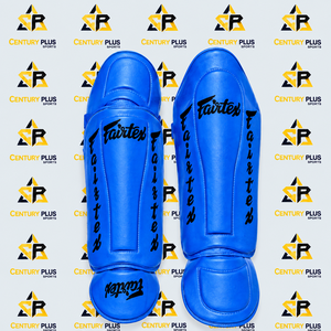 Espinilleras Fairtex Azules de Cuero Genuino con Marco de Acero de Alto Carbono, Protección Profesional, Cierre de Gancho y Bucle, Ligeras para Adultos - Product Image 4