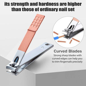 Juego de Manicura y Pedicura Profesional Clásico de Lujo, Kit de Herramientas de Acero Inoxidable para el Cuidado de las Uñas 4 en 1, Estuche Individual de Cuero PU - Product Image 5