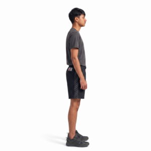 Custom Mens Utility Techwear <b>Shorts</b> Reflective Sashiko Embroidered Waterproof Ripstop Nylon OEM Activewear - Product Image 3