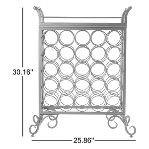 Porta Botellas de Vino Tradicional de Aluminio con Ruedas y Marco Metálico, Diseño Rústico, Impermeable, Capacidad de 5L, para Fiestas - Product Image 4