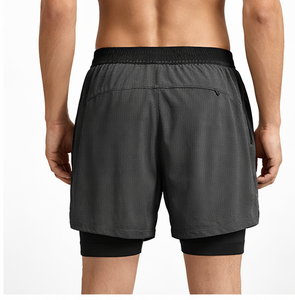 Custom 2 In 1 Running <b>Shorts</b> <b>Compression</b> Training <b>Shorts</b> Activewear Gym Athletic Workout Fitness <b>Shorts</b> For <b>Men</b> - Product Image 2