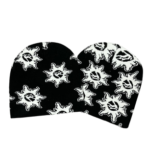 Bonnet en tricot personnalisé de qualité supérieure, en acrylique jacquard, avec impression graphique en strass, sublimation, vente en gros d'usine - Product Image 1